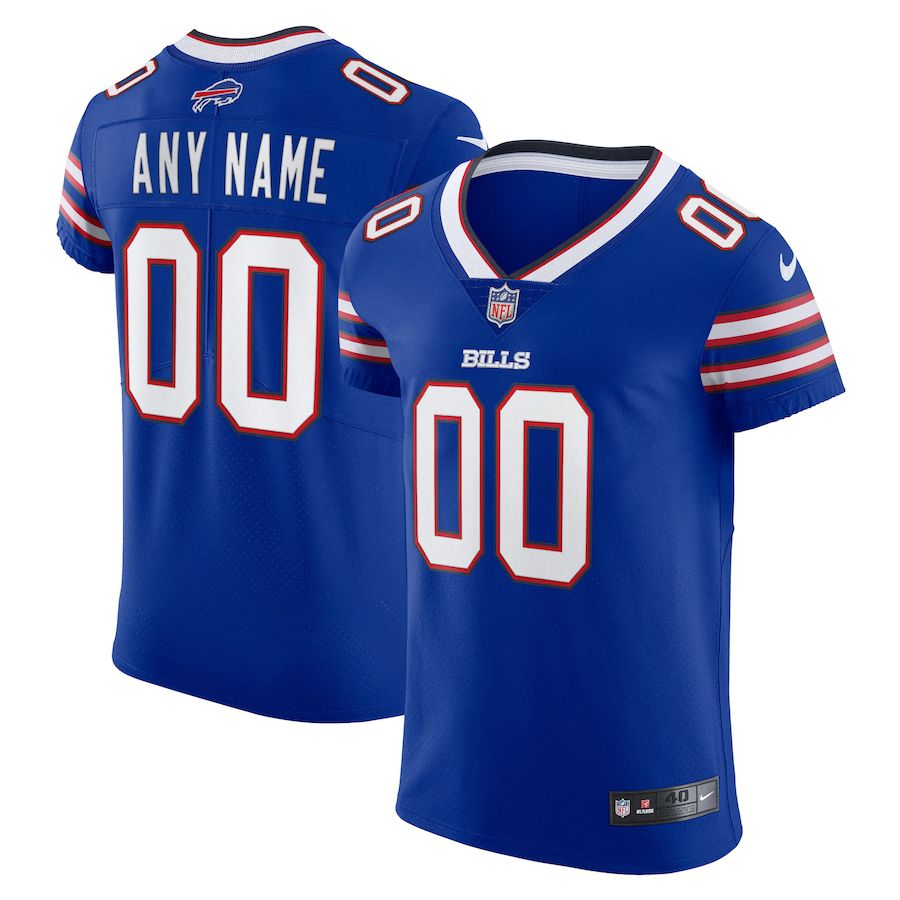 Men Buffalo Bills Nike Royal Vapor Elite Custom NFL Jersey->customized nfl jersey->Custom Jersey